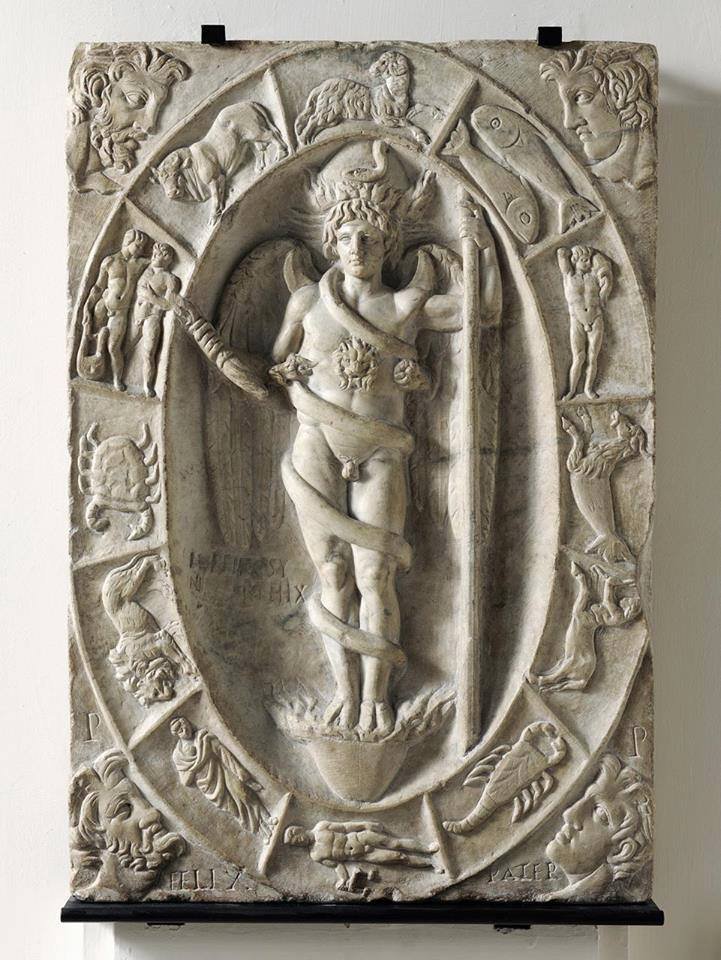 Relief with Aion/Phanes inside the Zodiac