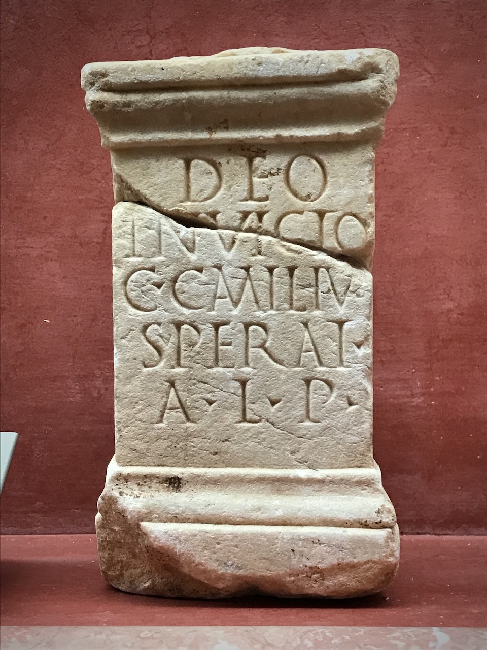 Altar by Caius Aemelius Superaius of Merida