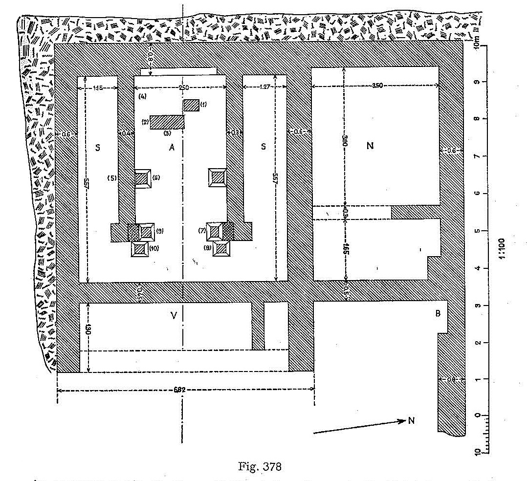Plan of Mithraeum I of Ptuj