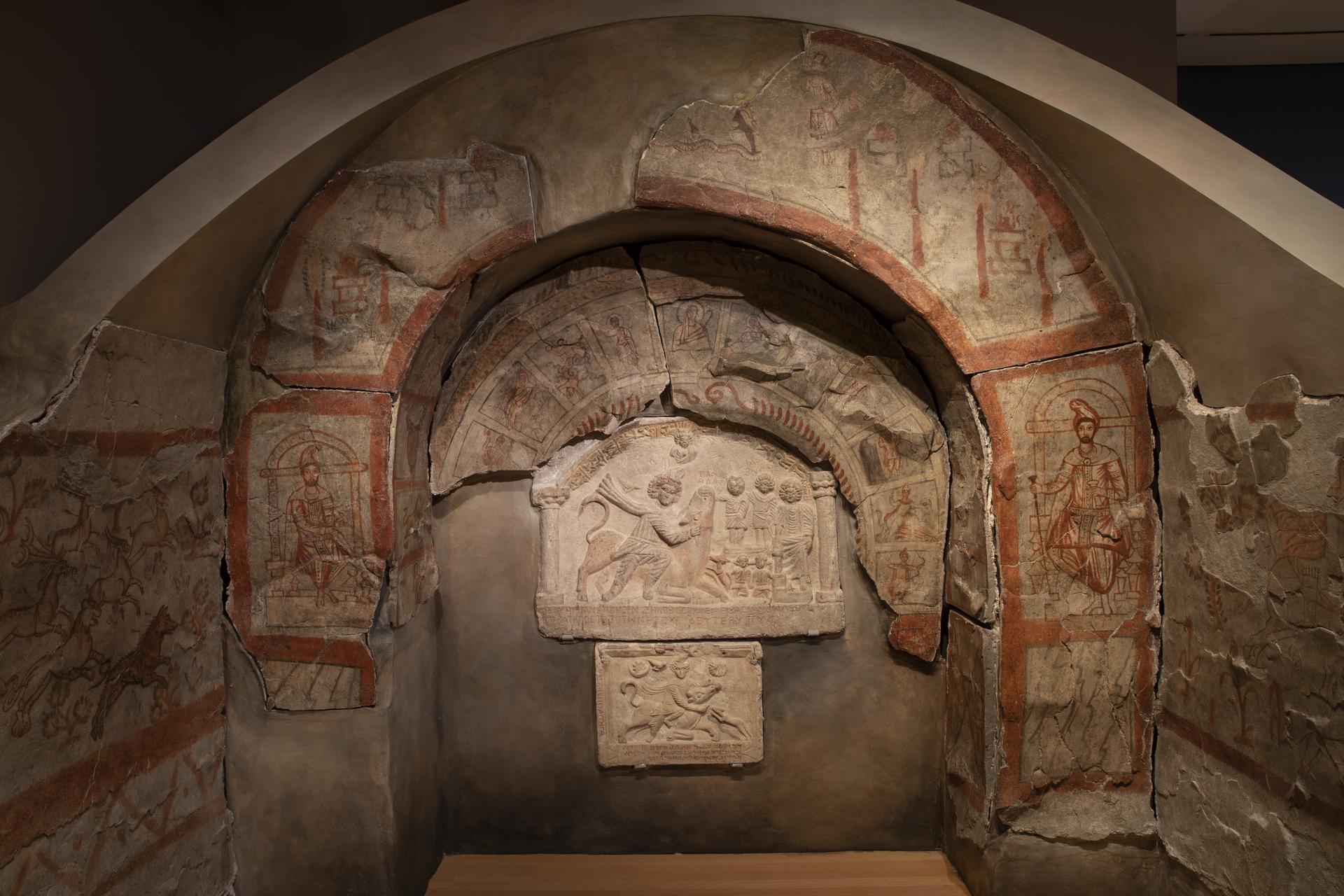 Fresco on top of the main altar of Dura Europos.