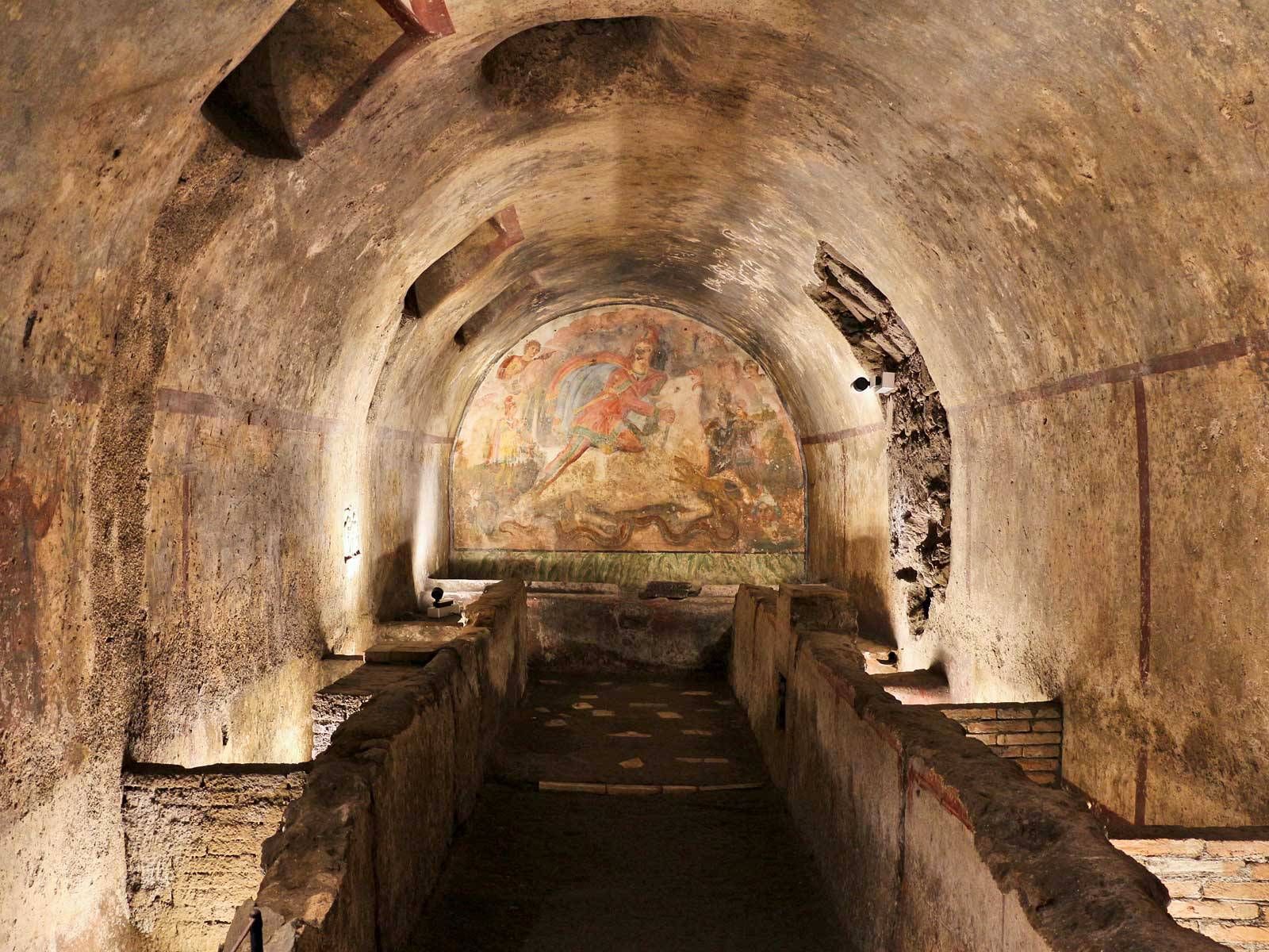 Interior of the Capua Mithraeum