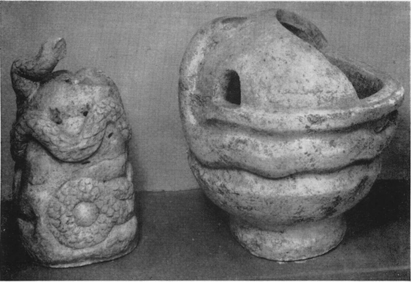 Mithraic rock and vase from Rusicade