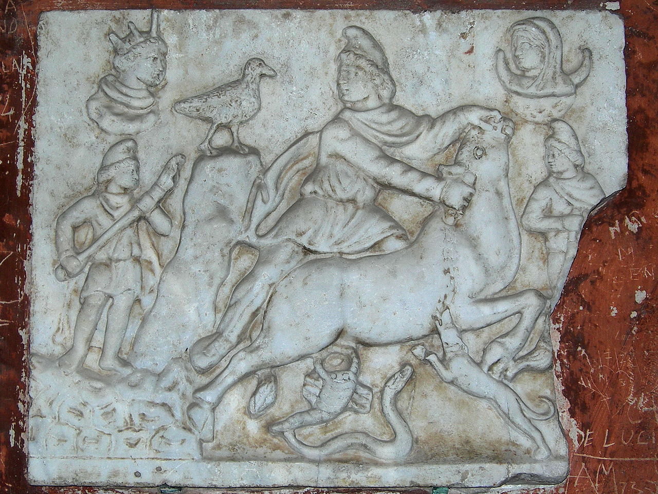 Relief of Mithras tauroctonos from Pisa