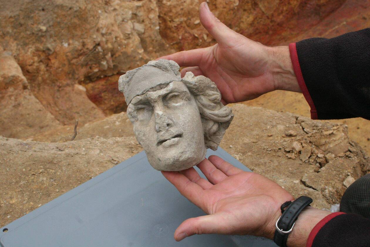 Head of Mithras recovered in Angers