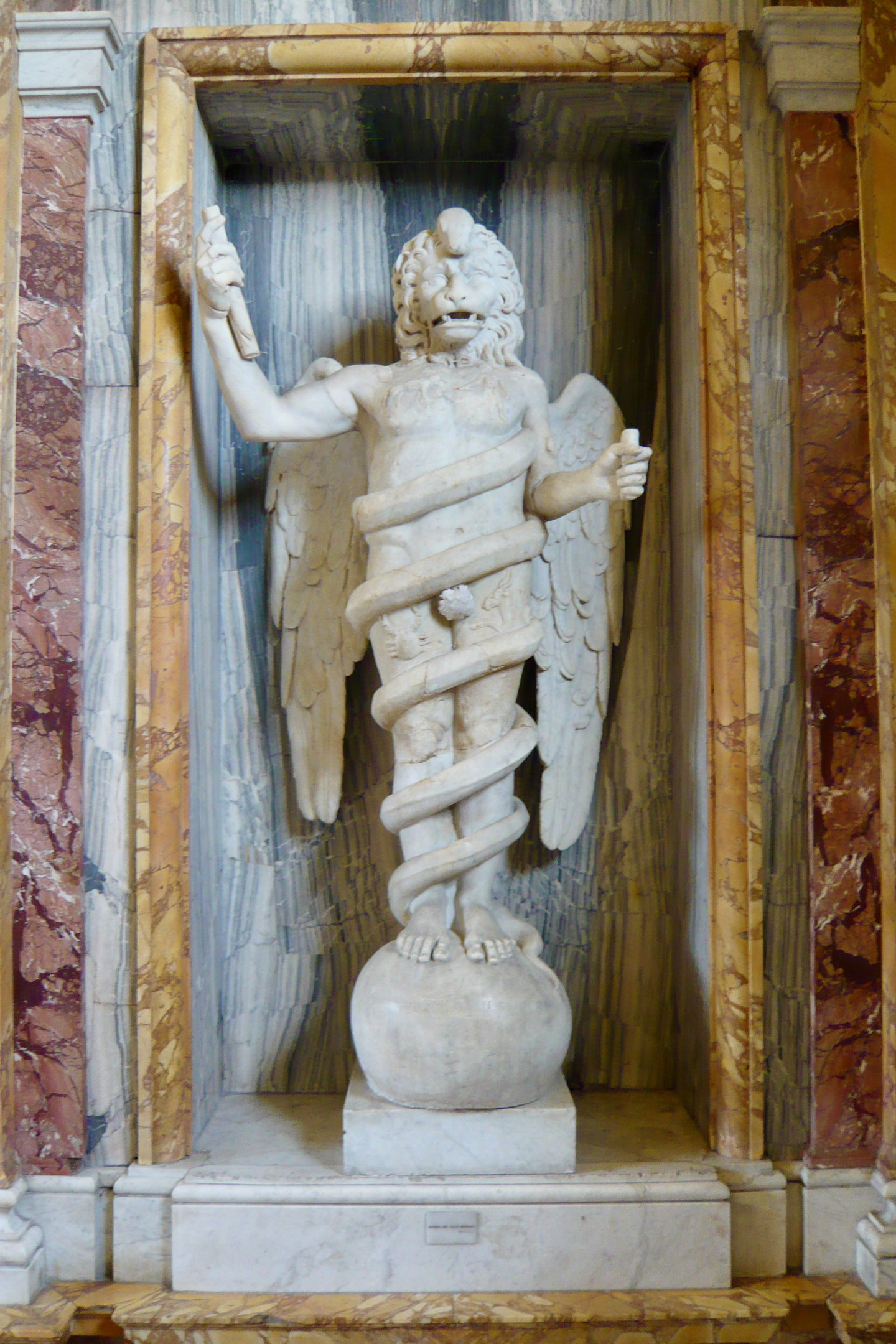 The New Mithraeum / Andreu Abuín (CC BY-SA) Lion-headed god from Villa Albini