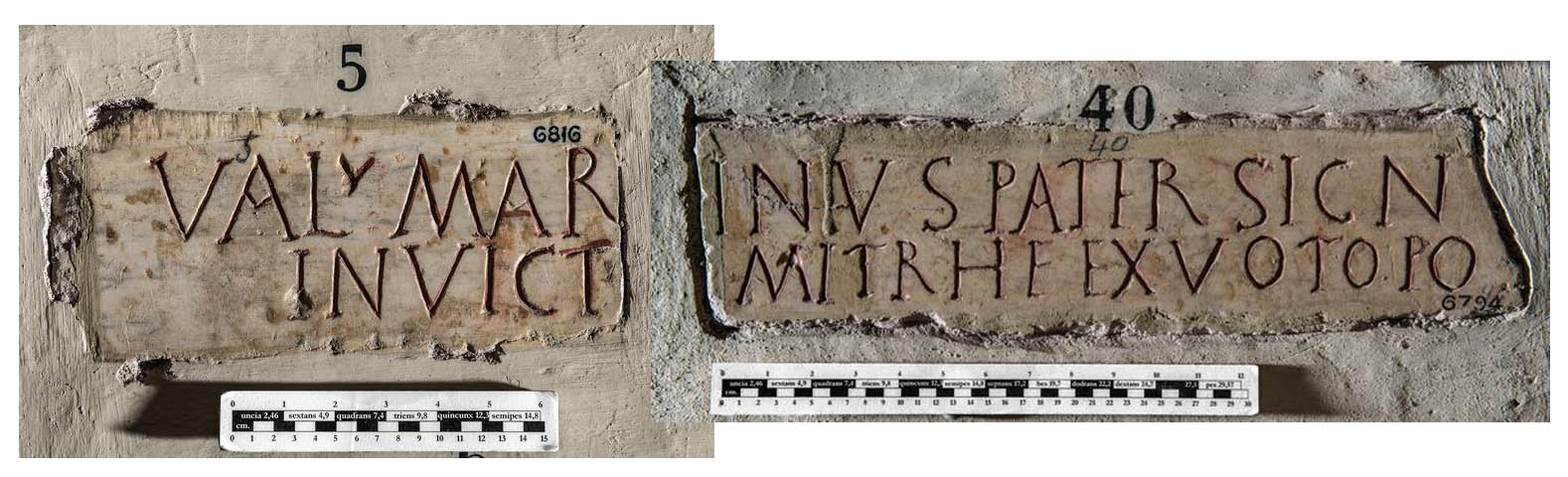 Unknown Inscription of Valerius Marinus from Rome.