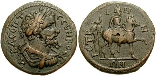 Coin of Septimius Severus and Mithras