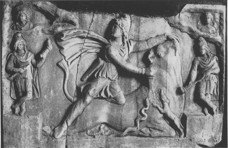 CIMRM Tauroctony from Salita delle Tre Pile.