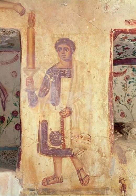Torch bearer from the tomb of Aelia Arisuth.