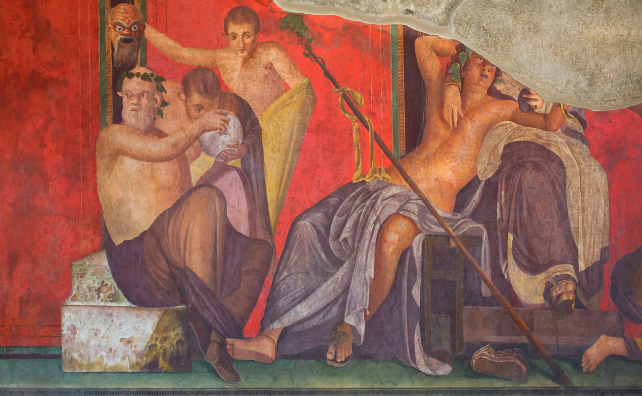 The Korybantic Scene and Dionysus lying on Persephone